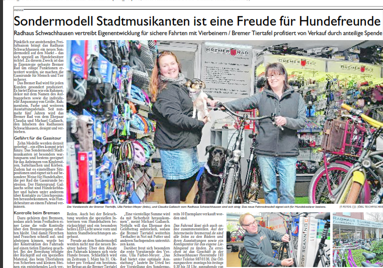 Sondermodell Stadtmusikanten ist eine Freude für Hundefreunde.