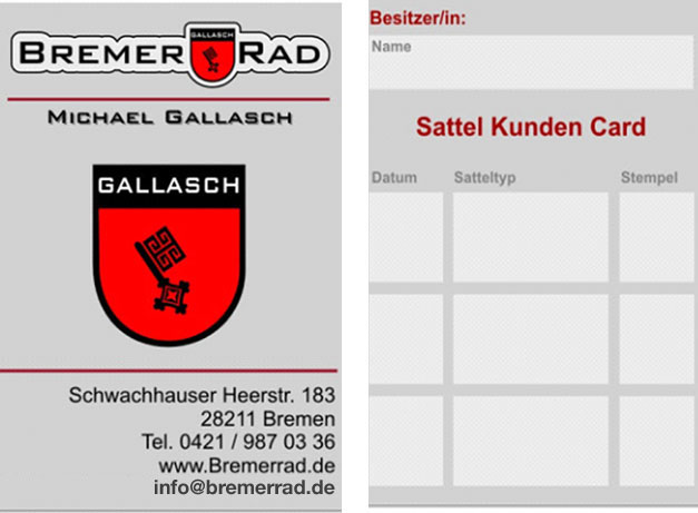 Unsere Sattelcard